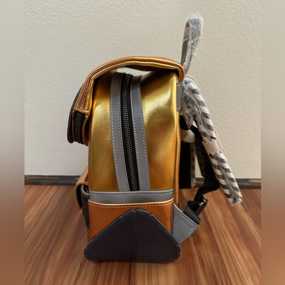 NWT Loungefly Pixar WALL-E Cosplay Gold Backpack - Picture 6 of 7
